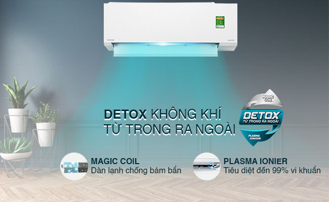 Máy lạnh Toshiba dòng Inverter Plasma ion cao cấp – Series E2KCVG-V